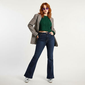 Run & Fly Flare Dark Blue Jeans Size 34